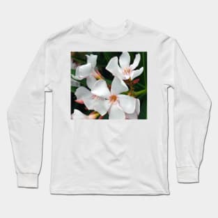 White Flower Bush Long Sleeve T-Shirt